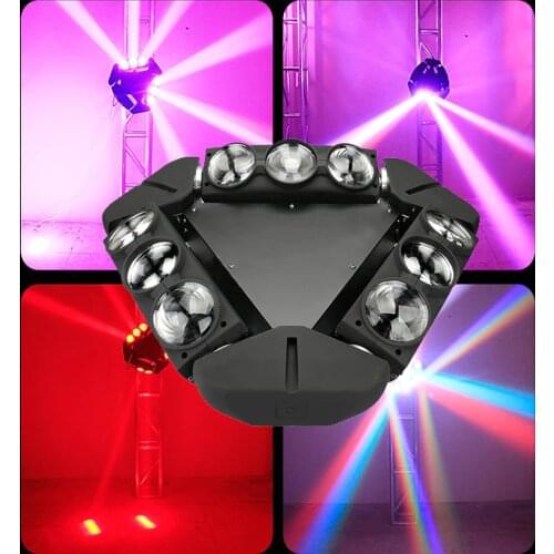 LED Spider Beam Moving Head Light 9x12w RGBW 4in1 moving head led DMX satge lighting for DJ Disco Concert Wedding Party Show