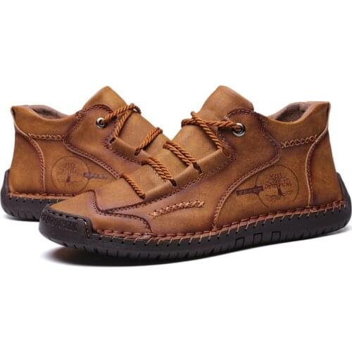 Men Shoe Comfortable Casual Shoes Men Sneakers Leather Loafers Winter Breathable Flats Shoe Hot Sale Moccasins Big Size 47 48