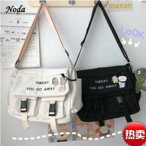 Ins Large-capacity Functional Bag Hong Kong Style Neutral Art Street Shooting One-shoulder Messenger Bag Male Student Female