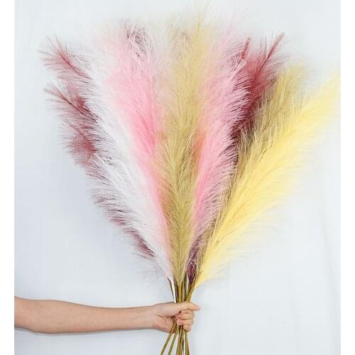 1Pc 120cm Simulation Reed Grass Artificial Plants Fake Flowers Home Garden Decoration DIY Craft Wedding Garlands Table Bouquet