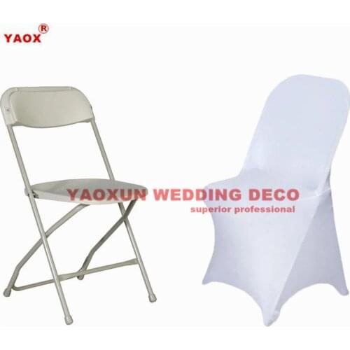 1pcs Sold Folding Lycra Spandex Chair Cover For Wedding Banquet Event Stretch Chair Covers Deocration
