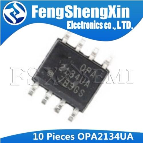10pcs/lot OPA2134UA SOP8 OPA2134 SOP OPA2134U 2134UA SOP-8 Fever audio double op-amp IC chips