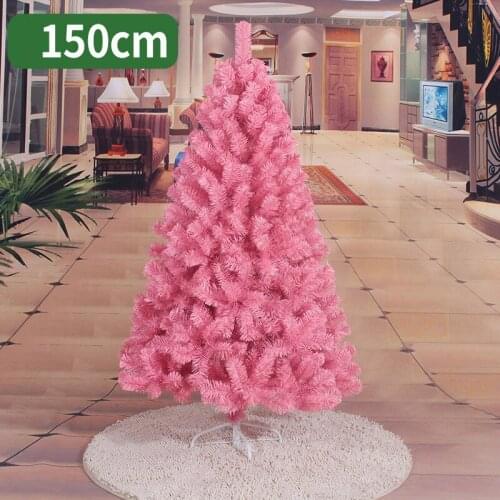 150cm Christmas tree pink rose red artificial Christmas tree decorations Christmas decorations for home free shipping