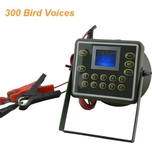 60W Hunting Bird Caller Speaker 300 Songs MP3 Player Electronic Hunting Decoy with LCD Waterproof Desert-proof