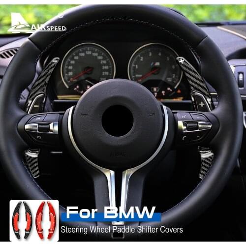 AIRSPEED for BMW M3 F80 F84 M2 F87 M4 F82 X5M F85 X6M F86 Accessories Carbon Fiber Interior Steering Wheel Paddle Shifter Cover