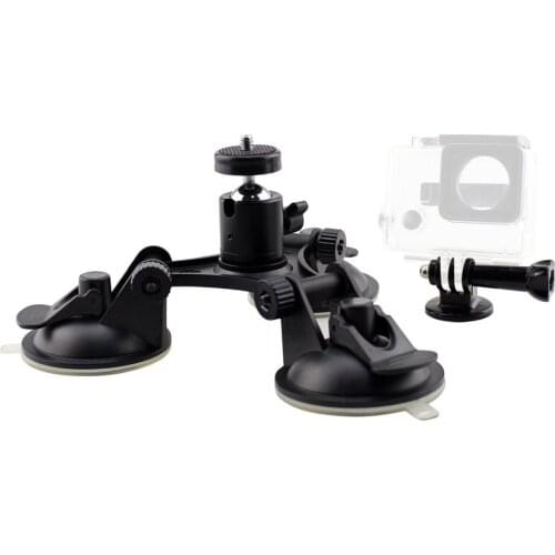 ANJIRUI Sports camera Accessories for GOPRO hero3+/4/5 low angle car with pan/tilt triangle suction cup suction cup Stand Holde