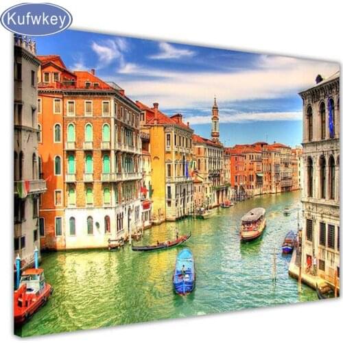 3d 5D diy Diamond Painting Venice Grand Canal Cross Stitch,Full round Diamond Embroidery Stones Diamond Mosaic,diamond mazayka