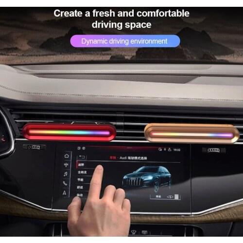 Car Sensor Color Light Strip Aromatherapy Music Pickup LED With Air Outlet Diffuser Aromatherapy Atmosphere Light Car Styling