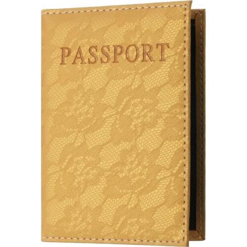 40PCS / LOT Flower Elegant Ladies Passport Cover Travel Passport Ticket Holder Cover Passport Pouch