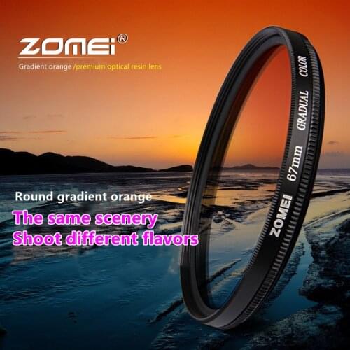 Zomei Filter Camera Filter Round Gradient Lens Gradient Orange SLR Shooting To Enhance The Color Effect 8 Calibers Available