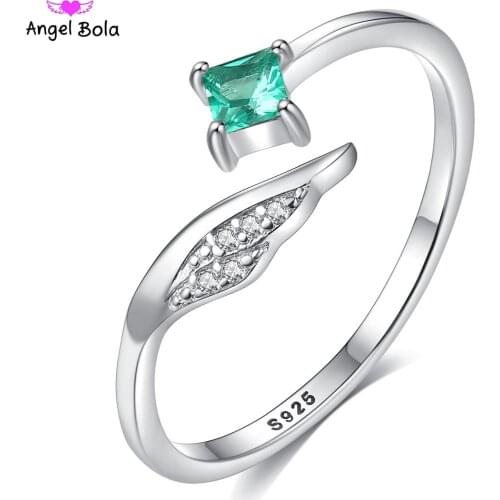 Square Sterling Silver S925 Crystal Ring for Women Fashion Bague Wedding Bizuteria Gemstone White s925 Jewelry Ring