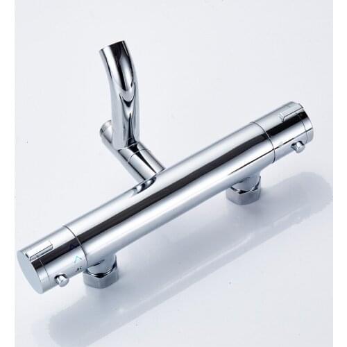 Bathroom Brass Simple Thermostatic Valve Faucet Bathtub Shower Shower Faucet Control Valve Wall-mounted Faucet Shower System