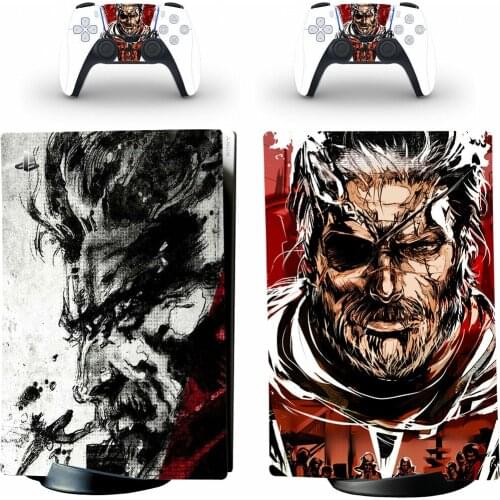 Metal Gear Solid PS5 Digital Skin Sticker Decal Cover for PlayStation 5 Console and 2 Controllers PS5 Skin Sticker Vinyl
