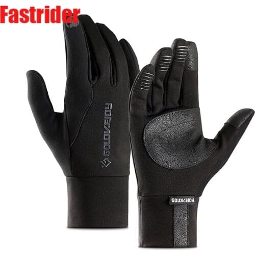 Touch Screen motorcycle gloves Winter Thermal Windproof Warm Full Finger Cycling Glove Anti-slip Bicycle Gloves For Men Women
