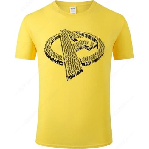 2021 Cool The Avengers T shirt Men Cotton Print T-shirt Summer Short Sleeve Tops Fashion Casual Tee Homme Clothing J73