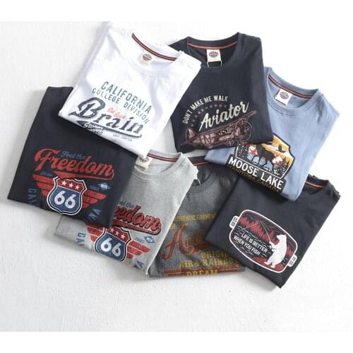 Men 2021 Summer New Punk Style 3D Print Vintage Casual Tee T-Shirts Shirts Men Fashion Motor O-Neck 100% Cotton T-shirts Tee Men