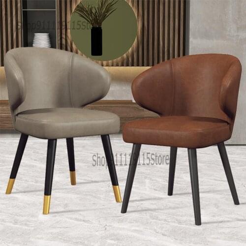 Nordic Light Luxury Dining Chair Household Leisure Chair Modern Simple Single Iron Art Back Chair Net Red Makeup Chair