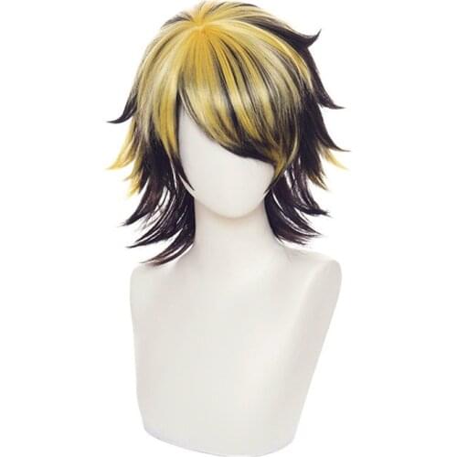 Anime Tokyo Revengers Hanemiya Kazutora Short Wig Cosplay Costume Heat Resistant Synthetic Hair Party Wigs