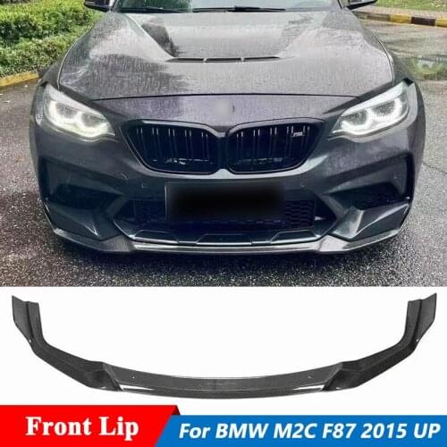 CS Style Carbon Fiber Front Bumper Chin Lip For BMW M2C F87 Coupe Car Tuning 2015 UP