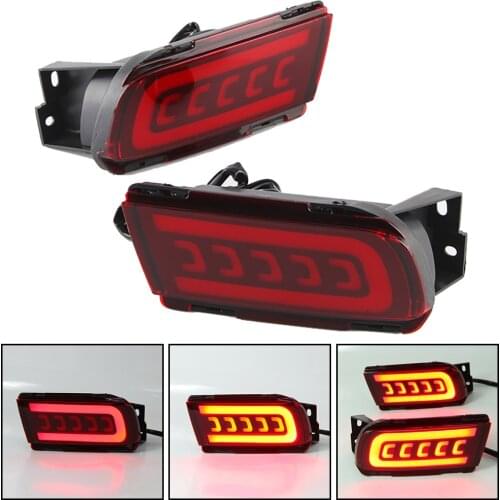 For Toyota LAND CRUISER PRADO 150 2010-2020 Rear Back Tail LED Bumper Brake Stop Running Light Fog Lights Turn light 3 functions