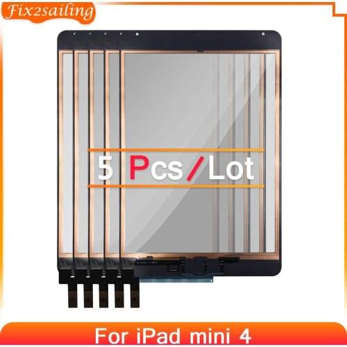 5pcs For iPad Mini 4 Touch Screen Panel Assembly Replacement For iPad mini 4 A1538 A1550 Tablet Outer Glass Touch Panel