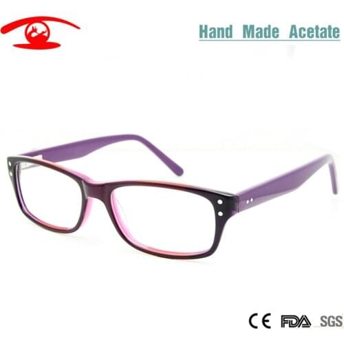 SORBERN New Fashion Multi Purple/Orange Glasses Frames Women Square oculos de grau female Eyeglasses Frames Optical Lens Rx