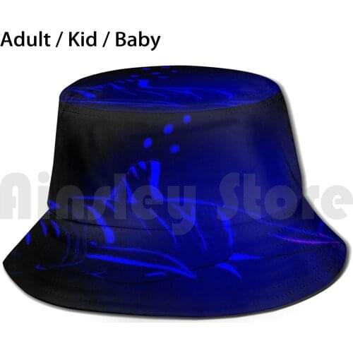 Glowing Shark Sun Hat Foldable UV Protection Shark Glowing