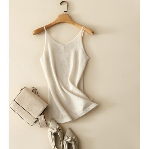 High quality 100% cashmere camisole for women