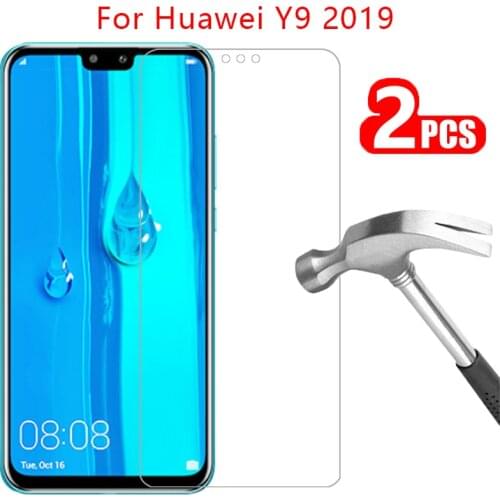 Protective glass for huawei y9 2019 screen protector tempered glas on y 9 9y y92019 safety film huwei hawei huawi huawey huawai