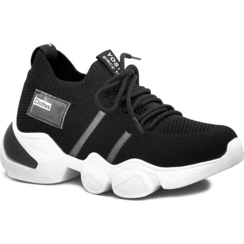 Gedikpasalı GJ 21Y 327 1 Black 2021 Summer Season Women Shoes Balloon Air Sole Sneakers Light Breathable Street Casual Use
