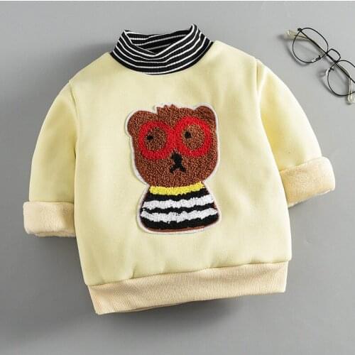 Animal pattern Autumn Winter Kids Sweatshirts Clothes For Toddler Children Cartoon Boys Little Bear Shirt Tops Outfits Clothes