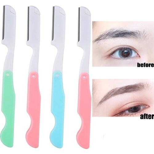 1pcs Folding Eyebrow Trimming Knife Lady Eyebrow Shaving Blade Eyebrow Shaving Knife Eyebrow Razor Beauty Tools Portable
