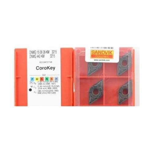 10PCS CARBIDE INSERT DNMG150608-KM 3215