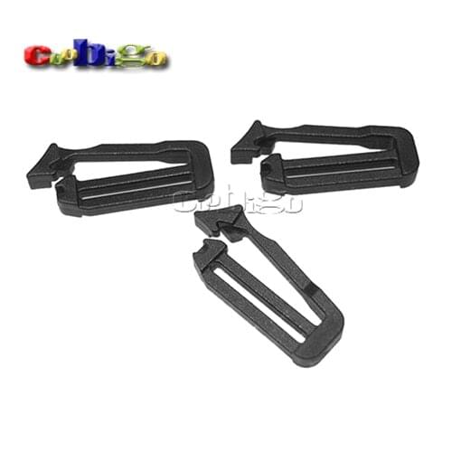 12pcs Looploc Slider Tri Glide Adjust Buckle Clip For Outdoor Backpack Strap Bag Molle Webbing Buckles Accessory Plastic 26mm