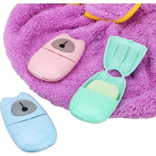 Scented Foaming Paper for Travel Camping Outdoor Paper Soap Bath Soap Disposable Antibacterial 50pcs/Box Child Hand Washing Soap