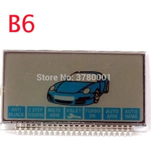 Wholesale B6 LCD Display For Russian Version Two way Car Alarm System Starline B6 C6 lcd Remote Controller Keychain Key Fob