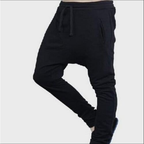 Men Harem Pants Low-grade Trousers Plus Fat Pants Tapered Feet Solid Color Pants Korean Version Of The Tide Hairstylist 27-44