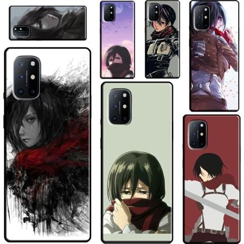 Attack On Titan Mikasa Ackerman For OnePlus 9 Pro 8 Pro Nord 8T 9R Case Cover For Realme 8 Pro 6 7 Q3 Pro GT C21 C11 C3