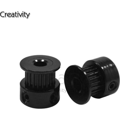 3D Printer Part Bore 8mm/5mm Width 6mm Black Synchronous Wheel GT2-20 Teeth synchronous wheel nbelt pulley 2GT round pulley gear