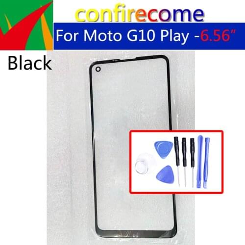 For Motorola Moto G10 Play Touch Screen Front Outer Glass Panel LCD Front Lens Replacement