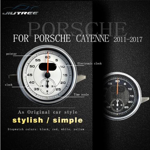 For Porsche Cayenne 2011-2017 Dashboard Interior Compass Time Electronic Instrument Clock Car Stopwatch