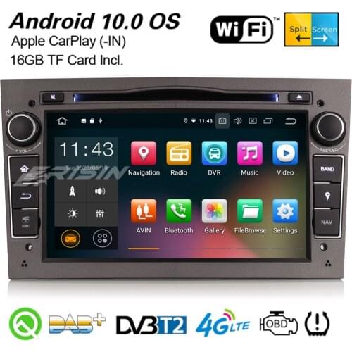 Erisin 5160 Android 10.0 CarPlay DAB+ Car Stereo WiFi BT TPMS GPS For Opel Vauxhall Zafira Astra H Vivaro Combo Corsa C/D Vectra