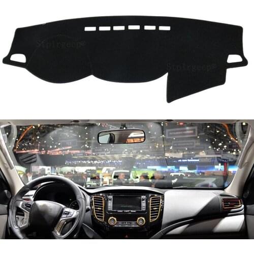 For Mitsubishi L200 Trition Strada Strakar Barbarian 2015-20 Dashboard Cover Sun Shade Dash Mat Pad Carpet Interior Accessories