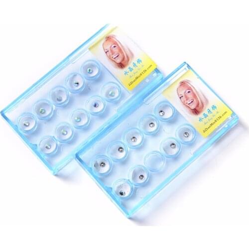 10pcs Diamond Bur Dental Material Teeth Whitening Studs Denture Acrylic Teeth Crystal Ornament Oral Hygiene Tooth Decoration