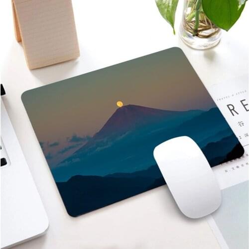 Mount Fuji Japanese Art Waterproof Non-slip Lockedge Small Size Learning Gamer Mouse Pad Gaming AccessoriesLaptop Keyboard Mat