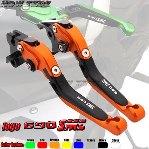 Motorcycle Accessories Folding Extendable CNC Moto Adjustable Clutch Brake Levers For KTM 690 SMC 690SMC 2014-2016