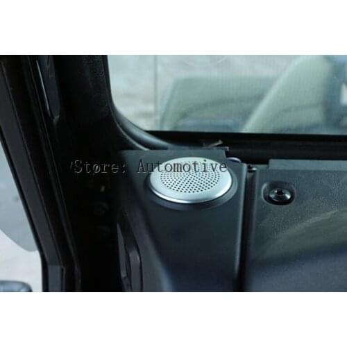 For Land Rover Defender 110 For Jaguar XE/XF Car-Styling Dashboard Circular Speaker Cover Trim Stickers Alloy Accessory