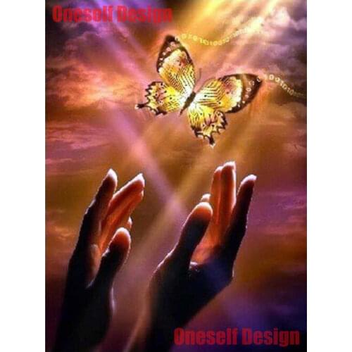 2019new 5d diamond painting full square butterfly 5d diamond embroidery full set cartoon butterfly Christmas decoration for home