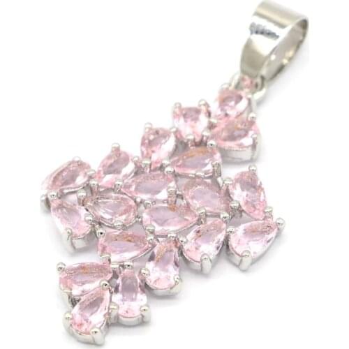 48x21mm Highly Recommend SheCrown Hollow Created Green Peridot Violet Tanzanite White CZ Daily Wear Silver Pendant