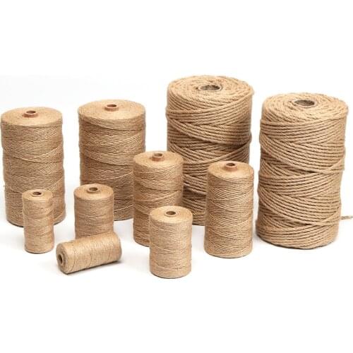 Hemp Rope Diy Handmade Retro Ornament Tag Photo Wall Hemp Rope Material Packaging Bundled Thick Rope